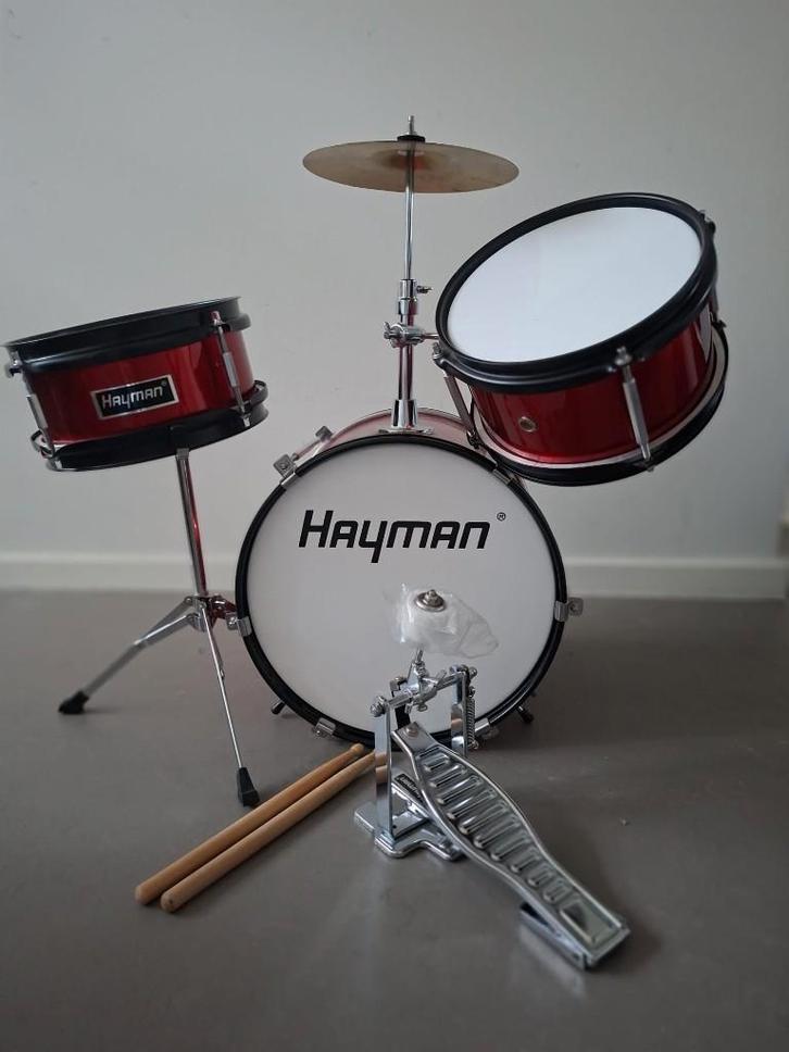 Hayman drumstel HM-33-MU voor kinderen - 3 delig, Musique & Instruments, Batteries & Percussions, Utilisé, Autres marques, Enlèvement