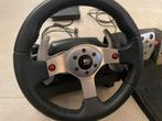 Logitech G25 steering wheel + pedals, Games en Spelcomputers, PlayStation 5, Ophalen of Verzenden, Zo goed als nieuw, Playseat of Racestoel