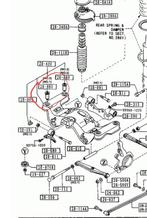 Recherche 4 silentblocs pont arrière mazda 323, Enlèvement ou Envoi, Mazda