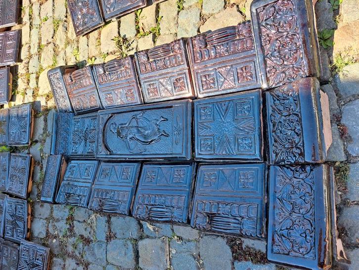 Tegels voor tegelkachel, Huis en Inrichting, Kachels, Zo goed als nieuw, Ophalen