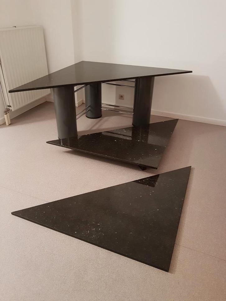 Bureau/console gepolijst Belgisch hardsteen+salontafel+table, Huis en Inrichting, Bureaus, Gebruikt, Ophalen