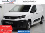 Peugeot Partner 1.2 PureTech 110 pk Benzine Airco, Audiosyst, Auto's, Bestelwagens en Lichte vracht, Wit, Bedrijf, Handgeschakeld