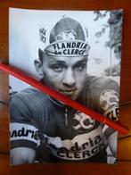 4 zeldzame wielerpersfoto's Flandria: Eric Leman, Anquetil++, Verzamelen, 1960 tot 1980, Gebruikt, Ophalen of Verzenden, Foto