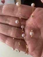 18k gouden halsketting, Handtassen en Accessoires, Armbanden, Ophalen, Zo goed als nieuw, Goud, Goud