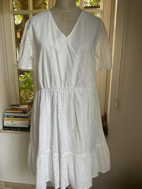 Jurk Fransa , maat L, Kleding | Dames, Jurken, Maat 38/40 (M), Wit, Ophalen of Verzenden