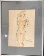 Han Rehm  Vrouwelijk Naakt  Aquarel, Ophalen