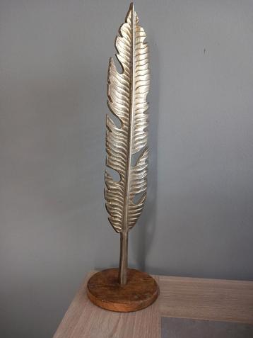 Plume dorée sur socle NEUVE, Enlèvement ou Envoi