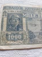 1000 bfr 1945, Timbres & Monnaies, Billets de banque | Europe | Billets non-euro, Enlèvement ou Envoi