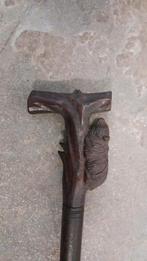 canne en bois de suar 100 cm motif ours, Ophalen of Verzenden