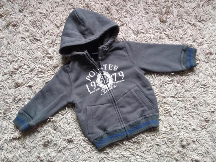 ★ M80 - Trui met kap, Kinderen en Baby's, Babykleding | Maat 80, Gebruikt, Jongetje, Jasje, Ophalen of Verzenden