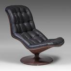 Shelby loungestoel van Georges Van Rijk voor Beaufort, 75 tot 100 cm, Leer, Zo goed als nieuw, 50 tot 75 cm