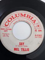MEL TILLIS. ZEGGEN. POPCORN OLDIES USA 45T, Ophalen of Verzenden, Zo goed als nieuw