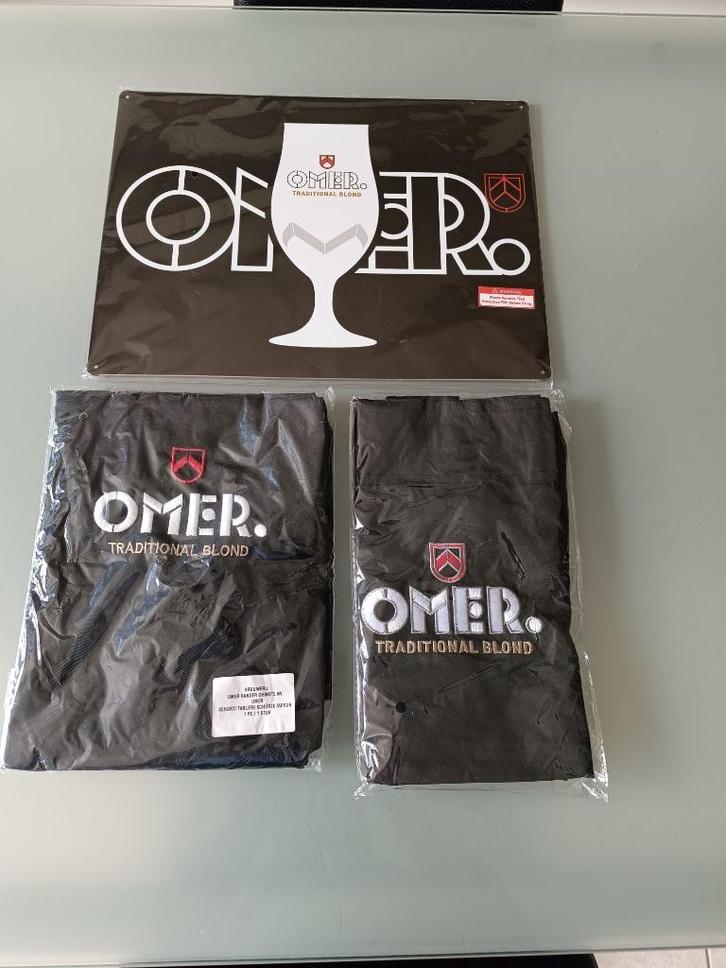 2 nieuwe OMER bierschorten nog verpakt, Verzamelen, Biermerken, Nieuw, Kleding, Overige merken, Ophalen of Verzenden