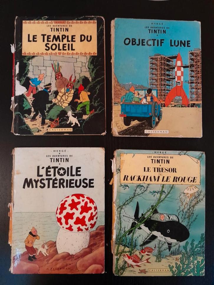 4 bandes dessinées françaises de Tintin, Livres, BD, Enlèvement