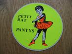 Sticker Petit Rat Pantys', Collections, Autocollants, Autres types, Enlèvement ou Envoi, Neuf