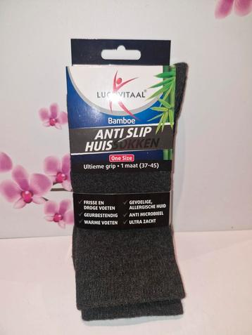 🧦 Lucovitaal Bamboe Anti Slip Huissokken  beschikbaar voor biedingen