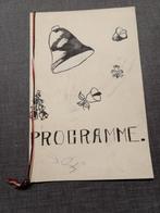 School Programme 1940, Oude documenten, Utilisé, Enlèvement ou Envoi