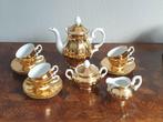 Koffieservies in verguld porselein, Antiek en Kunst, Antiek | Servies compleet, Ophalen