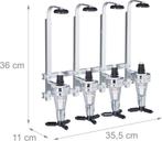 Drankdispenser voor 4 flessen GRATIS LEVERING, Huis en Inrichting, Verzenden, Nieuw, Minder dan 5 flessen, Metaal