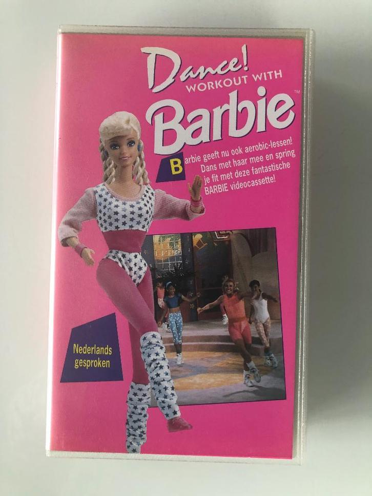 VHS Video Dance! Workout met Barbie! Vintage 1992, Cd's en Dvd's, VHS | Film, Zo goed als nieuw, Nederlandstalig, Ophalen of Verzenden