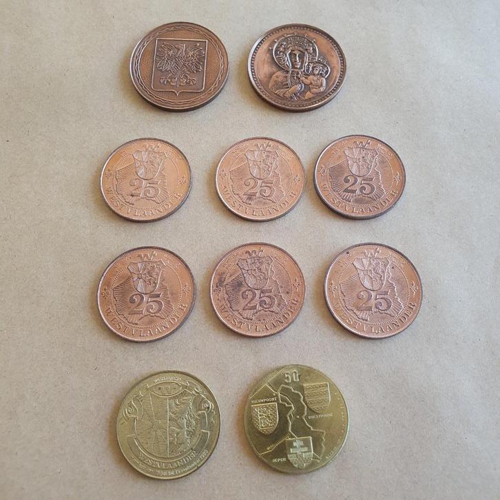 10 Speciale belgische herdenkingsmunten, Postzegels en Munten, Postzegels | Europa | België, Ophalen