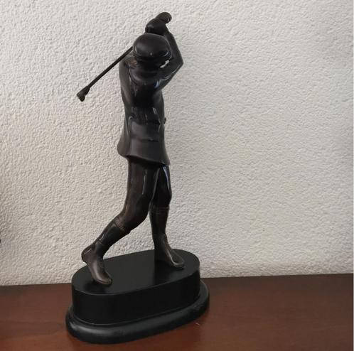 Sportbeeld - Sportprijs: Golf - Golfer - Golftoernooi enz., Antiquités & Art, Art | Sculptures & Bois