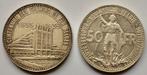 50 frank FR/FL + FL/FR 1935.. Wereldtentoonstelling, Postzegels en Munten, Penningen en Medailles, Zilver