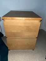 Table de chevet Malm en bois, Maison & Meubles, Enlèvement, Utilisé, Bois