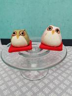 2 Japanse uiltjes gemaakt uit kimonostof wijsheid/bescherm, Antiek en Kunst, Ophalen of Verzenden