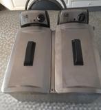 Dubbele friteuse van “Fritel FR1355”, Elektronische apparatuur, Frituurpannen, 3 tot 4 liter, Ophalen of Verzenden, Gebruikt, Uitneembare binnenpan