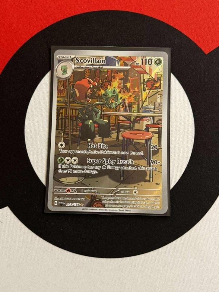 Pokémon - Scarlet & Violet - Scovillain (202/198) - NM, Hobby en Vrije tijd, Verzamelkaartspellen | Pokémon, Zo goed als nieuw