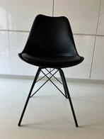 3 zwarte stoelen, Huis en Inrichting, Stoelen, Ophalen, Gebruikt, Zwart, Drie