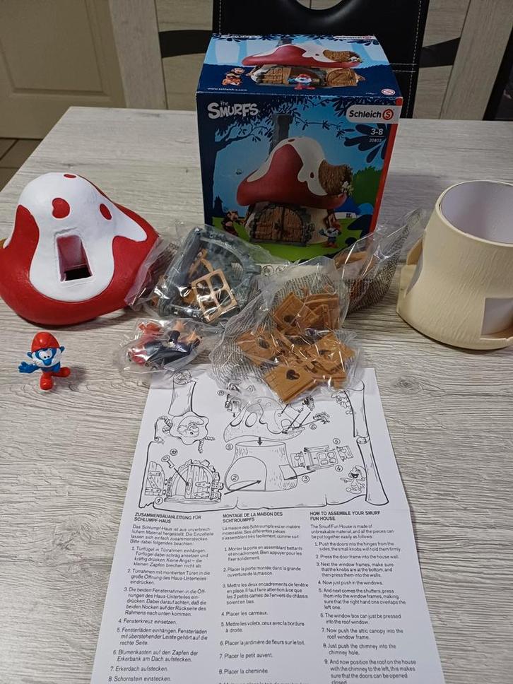 Huis Schleich 20803, Verzamelen, Stripfiguren, Zo goed als nieuw, Beeldje of Figuurtje, Smurfen, Ophalen of Verzenden