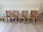 B&B Italia “Arcadia” Dining Chairs in Tan “Gamma” Leather, Huis en Inrichting, Ophalen, Gebruikt, Bruin, Vintage