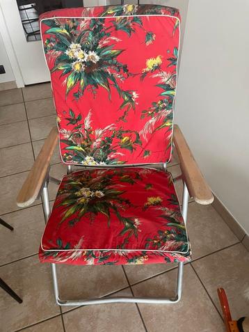 Vintage strand/tuinstoel beschikbaar voor biedingen