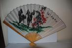 Grote chinese waaier 90cm - 140 cm vintage antiek, Verzenden, Zo goed als nieuw
