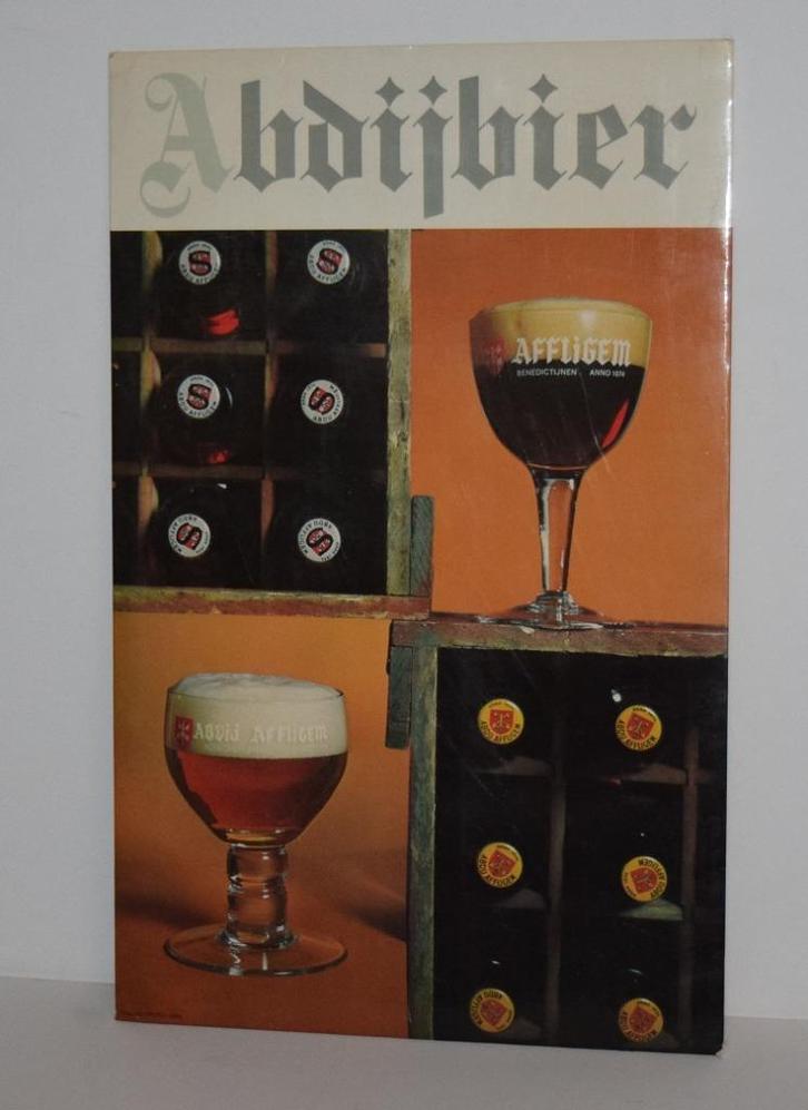 Bière de l'abbaye d'Affligem, capsules et carton, Collections, Marques & Objets publicitaires, Utilisé, Panneau publicitaire, Envoi