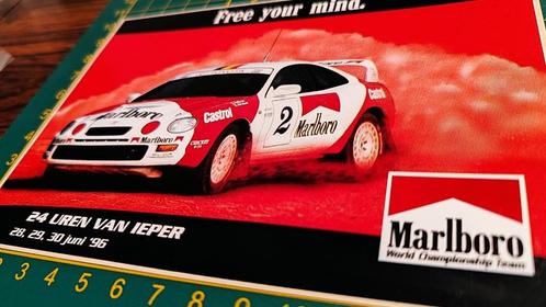Sticker Rally Ieper Marlboro Toyota Celica Freddy Loix 1996, Collections, Autocollants, Comme neuf, Enlèvement ou Envoi