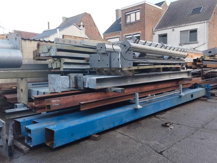 Metalen HEA - HEB - HEM - IPE - IPN - U profielen - poutrel, Doe-het-zelf en Bouw, Metalen, Gebruikt, IJzer, Ophalen