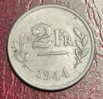 2 Frank 1944 WOII bevrijding, Postzegels en Munten, Ophalen of Verzenden