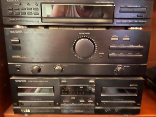 Stereoketen Kenwood (versterker, tuner, dubbele cassette), Audio, Tv en Foto, Stereoketens, Zo goed als nieuw, Cassettedeck, Ophalen