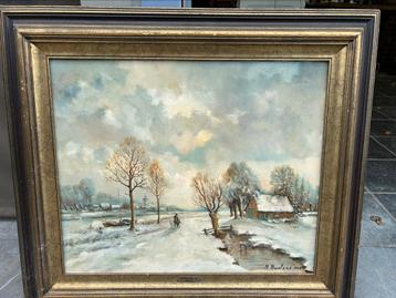 Schilderij Raymond Buelens ‘Winterlandschap 1995’ beschikbaar voor biedingen