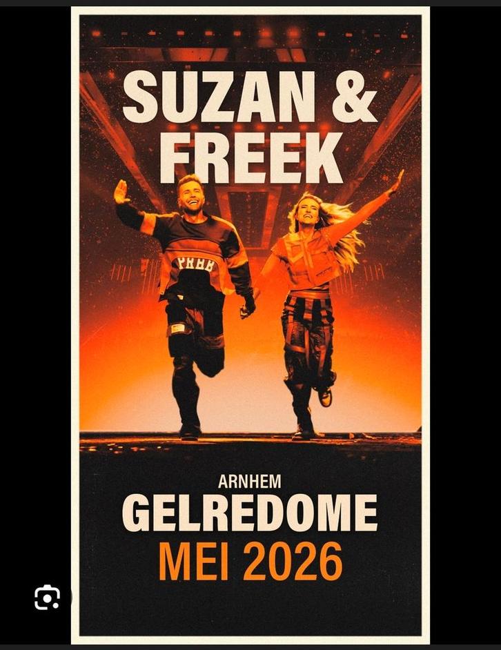GEZOCHT Suzan & Freek Concert Ticket Gelredome Zondag 31 Mei, Tickets en Kaartjes, Evenementen en Festivals