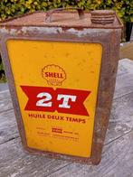 Vintage olieblik 20 L Shell 2T, Verzamelen, Ophalen of Verzenden, Gebruikt