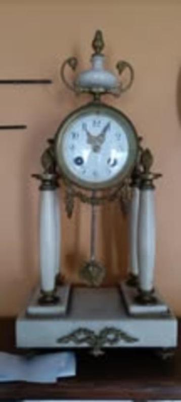 horloge de cheminée marbre blanc louis 16, Enlèvement
