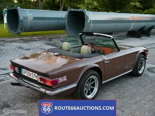 Triumph TR6 1975 | Route 66 Acutions, Auto's, Oldtimers, Bedrijf, Te koop, Open dak, Triumph, Benzine, Cabriolet, 2 deurs, Handgeschakeld