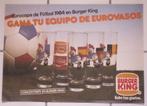 oude Papieren Coca Cola placemat uit 1984 Spanje EK voetbal, Ophalen of Verzenden, Zo goed als nieuw