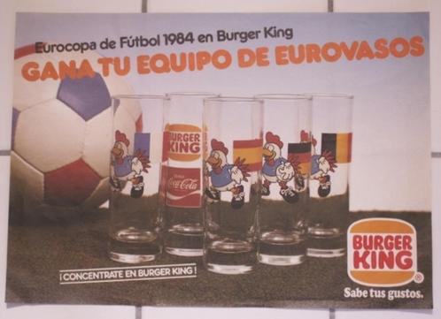 oude Papieren Coca Cola placemat uit 1984 Spanje EK voetbal, Verzamelen, Merken en Reclamevoorwerpen, Zo goed als nieuw, Ophalen of Verzenden