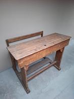 Massief houten schoolbank, Antiek en Kunst, Ophalen
