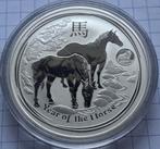 Zilver 1 Oz  Horse 2014, Postzegels en Munten, Ophalen of Verzenden, Overige landen, Losse munt, Zilver